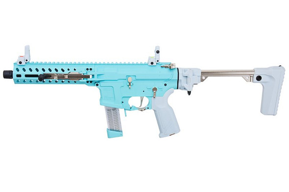 G&G FAR 9 Rapid Folding PCC Airsoft AEG Rifle - Macaron Blue