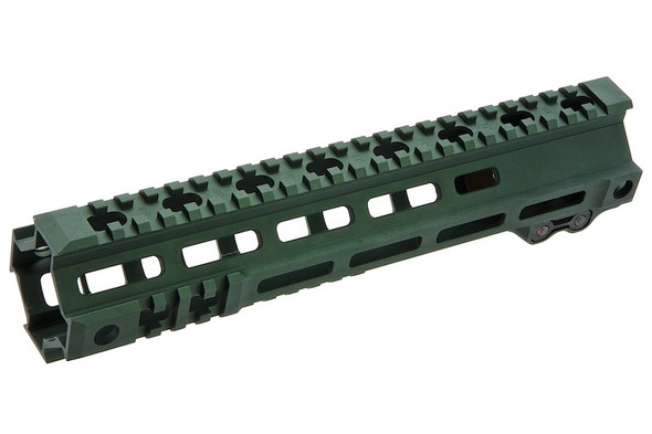 Z-Parts MK4 Rail (Aluminum, 10 inch with Barrel Nut) for GHK M4 GBBR Airsoft - OD Green