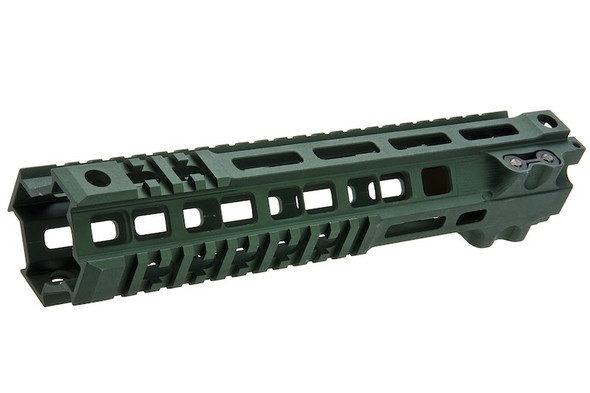 Z-Parts MK4 Rail (Aluminum, 10 inch with Barrel Nut) for VFC M4 GBBR Airsoft - OD Green