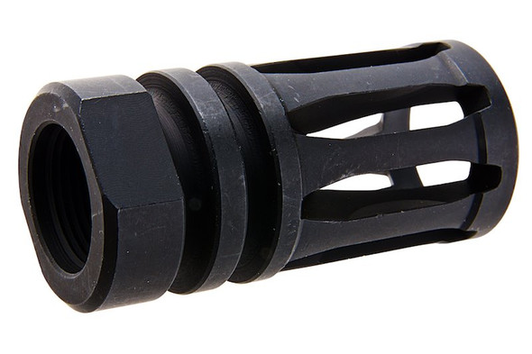 Guns Modify VFC HK416 GBB A5 Style Flash Hider (14mm CCW) (Steel Full CNC, Black)