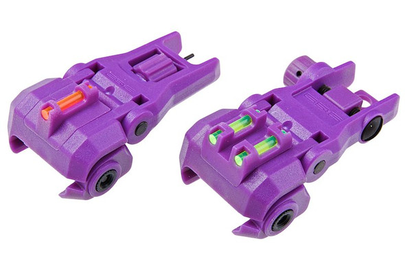 G&G Dual-Profile Fiber Optic Flip-up Sight - Purple