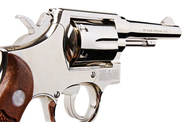 Tanaka S&W M10 Military & Police 4 inch Ver.3 Model Gun - Nickel Finish