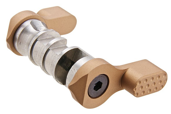 Revanchist Airsoft VFC M4 GBBR Ambi Selector (Stainless Steel, Type C, Tan)