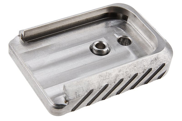 Revanchist Airsoft Tokyo Marui Hi Capa GBB Magazine Base (Stainless Steel)