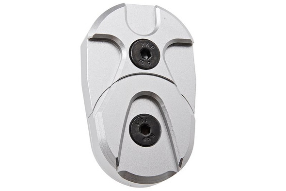 Dr. Black Folding Stock Adapter for AEG (CNC 6063 Aluminum, Silver)