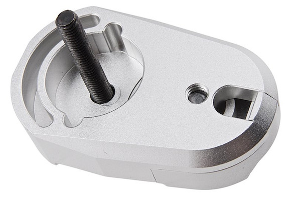 Dr. Black Folding Stock Adapter for AEG (CNC 6063 Aluminum, Silver)
