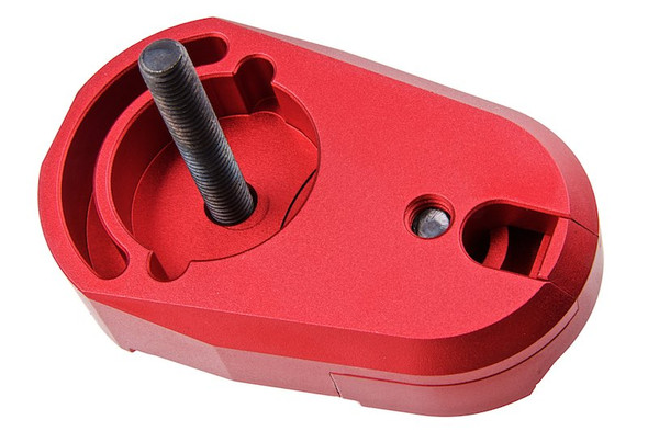 Dr. Black Folding Stock Adapter for AEG (CNC 6063 Aluminum, Red)