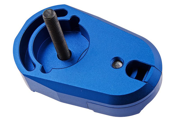 Dr. Black Folding Stock Adapter for AEG (CNC 6063 Aluminum, Blue)