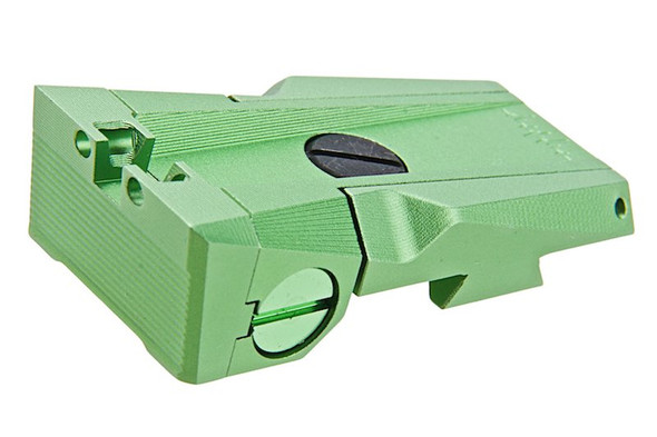 Dr. Black Tokyo Marui Hi Capa 5.1 GBB Fiber Optic Rear Sight (Aluminum, Green)