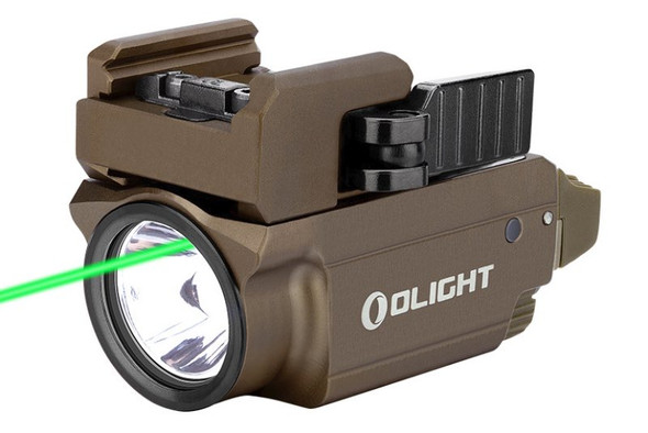 OLIGHT Baldr Mini Tactical Flashlight & Green Laser Combo - Desert Tan