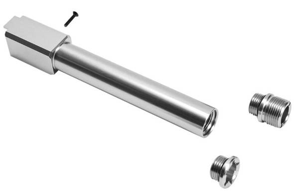 Nine Ball Tokyo Marui G17 Gen 5 MOS GBB Non Recoil 2 WAY Outer Barrel - Silver