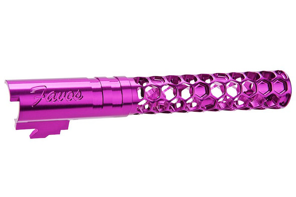 Dr. Black Hi-Capa 5.1 GBB Outer Barrel (Type -Favos, 6063 Aluminum, Purple)