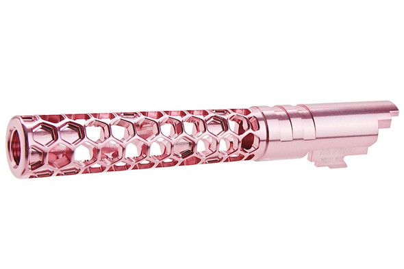 Dr. Black Hi-Capa 5.1 GBB Outer Barrel (Type -Favos, 6063 Aluminum, Pink)