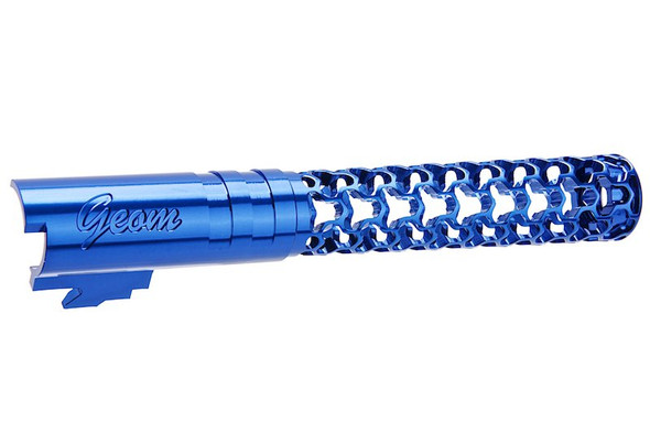 Dr. Black Hi-Capa 5.1 GBB Outer Barrel (Type -Geom, 6063 Aluminum, Blue)