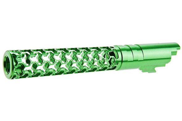 Dr. Black Hi-Capa 5.1 GBB Outer Barrel (Type -Geom, 6063 Aluminum, Green)