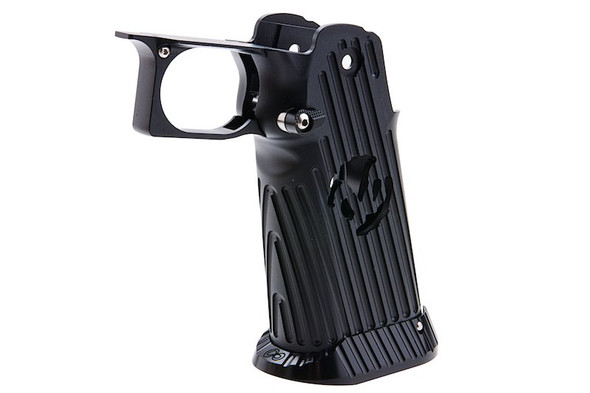 5KU Tokyo Marui Hi Capa GBB Airsoft Grip (Infinity, CNC Aluminum, Type 4) - Black