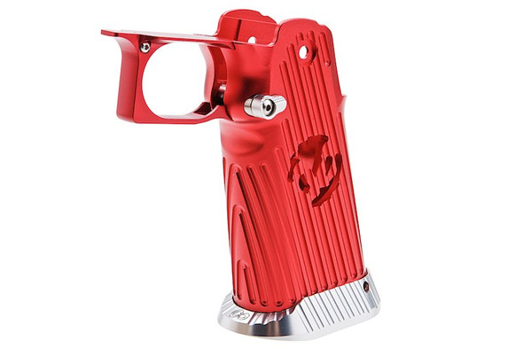 5KU Tokyo Marui Hi Capa GBB Airsoft Grip (Infinity, CNC Aluminum, Type 4) - Red