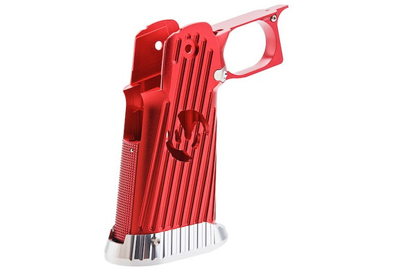 5KU Tokyo Marui Hi Capa GBB Airsoft Grip (Infinity, CNC Aluminum, Type 4) - Red