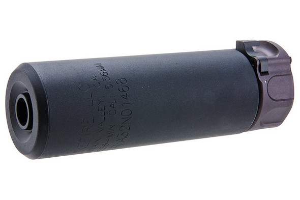 Angry Gun Socom556 Mini Dummy Silencer with Flash Hider (14mm CCW, BK) - 2026 Edition