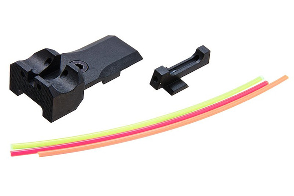 BBT Tokyo Marui Hi Capa 5.1 GBB Fiber Sight Set (Aluminum)