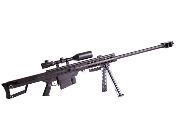 Snow Wolf BARRETT M82A1 Airsoft Sniper Rifle with 3-9x50E Scope (Spring Power) - Black