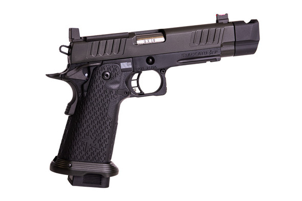 EMG 6mm Pro Shop Staccato P 2011 w/ Compensator Gas Airsoft Pistol - BK (R611-2) (by Army Armament)