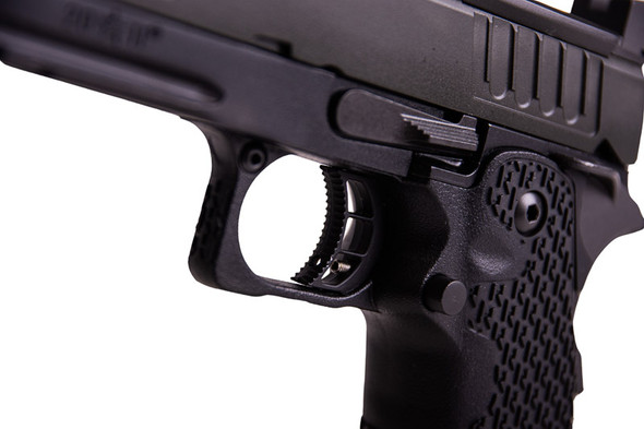 EMG 6mm Pro Shop Staccato P 2011 w/ Compensator Gas Airsoft Pistol - BK (R611-2) (by Army Armament)