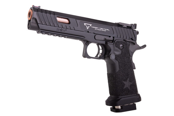 EMG 6mm Pro Shop Staccato 2011 X TTI JW3 Combat Master GBB Airsoft Pistol - Black (by Army Armament)