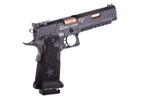 EMG 6mm Pro Shop Staccato 2011 X TTI JW3 Combat Master GBB Airsoft Pistol - Black (by Army Armament)