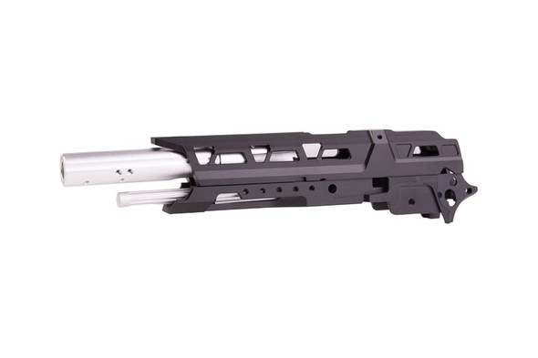 5KU Tokyo Marui Hi Capa CNC Aluminum EX 01 Frame Kit - Black w/ Silver Barrel