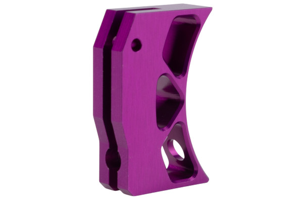 Revanchist Airsoft Hi Capa GBB Curved Trigger (Type E, Aluminum, Purple)