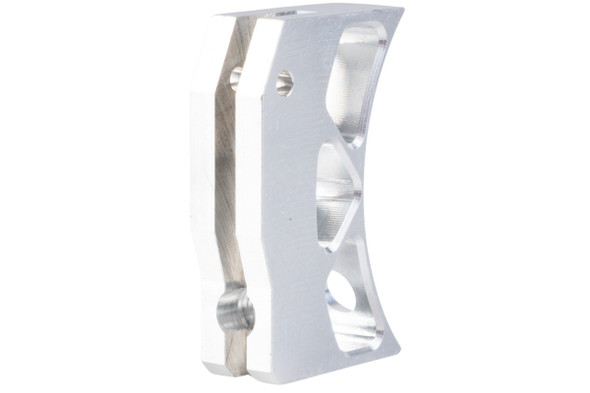 Revanchist Airsoft Hi Capa GBB Curved Trigger (Type E, Aluminum, Silver)