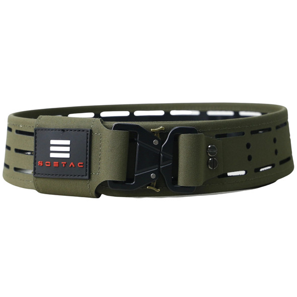SOETAC Laser Cut Lightweight Molle Combat Belt (Ranger Green, Size L)