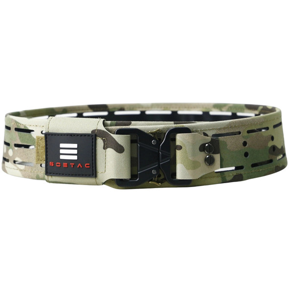 SOETAC Laser Cut Lightweight Molle Combat Belt (Multicam, Size M)