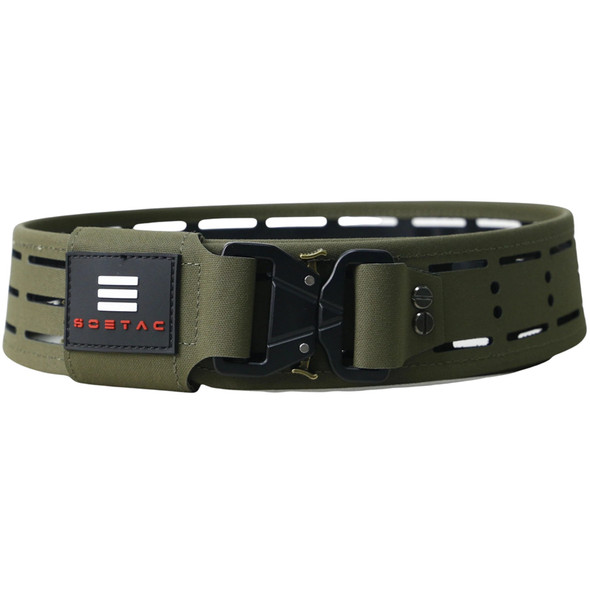 SOETAC Laser Cut Lightweight Molle Combat Belt (Ranger Green, Size M)