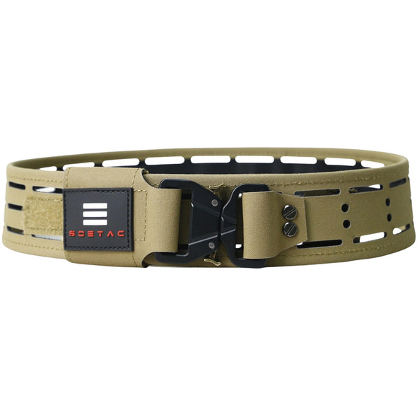 SOETAC Laser Cut Lightweight Molle Combat Belt (Tan, Size M)
