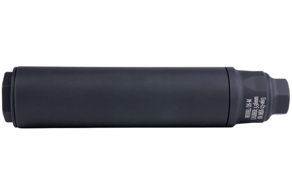 RGW MDX Suppressor Airsoft - 8 inch (14mm CCW, Aluminum) - Black