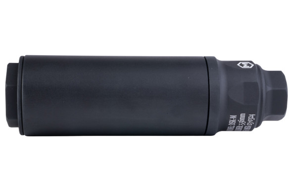 RGW MDX Suppressor Airsoft - 6 inch (14mm CCW, Aluminum) - Black