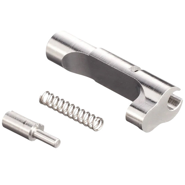 COWCOW Technology Tokyo Marui Hi Capa GBB Airsoft Match Grade Mag Release - Silver (Stainless Steel)