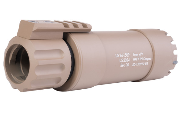 Angry Gun KWA MP9 / KSC TP9 Compact Suppressor - Dummy Ver. (FDE)