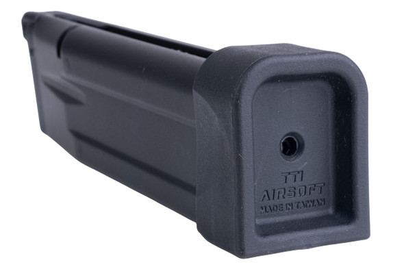 TTI Airsoft Light Weight Gas Magazine for Tokyo Marui Spec Hi Capa GBB (29rds, Aluminum, BK)