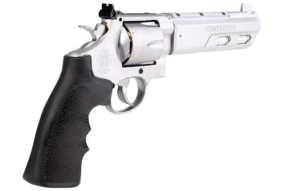 Umarex S&W 629 Competitor Airsoft Revolver CO2 (6.5 inch, Black Grip, 6mm Version) - Silver (by WinGun)