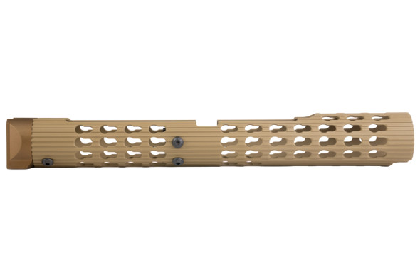 5KU VS-24 Aluminum AK Long Tubular Handguard for CYMA AK AEG Airsoft Series - Tan