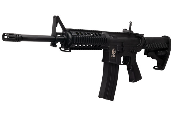 APS M4 CQB Style AEG Airsoft Rifle (Using Edge II Gearbox) - Black  (4.5mm BB)