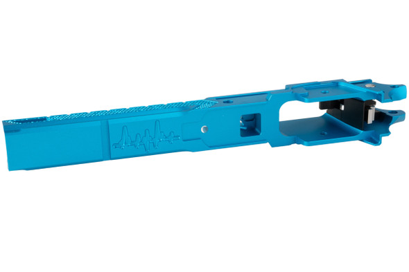 Dr. Black Tokyo Marui Hi Capa 5.1 GBB Frame (Style 05, CNC Aluminum, Aqua)