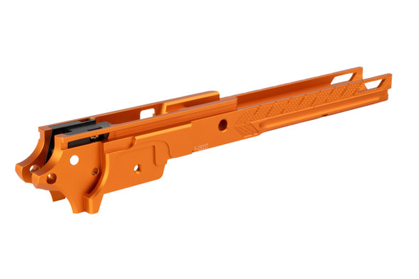 Dr. Black Tokyo Marui Hi Capa 5.1 GBB Frame (Style 05, CNC Aluminum, Orange)
