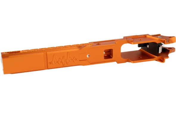 Dr. Black Tokyo Marui Hi Capa 5.1 GBB Frame (Style 05, CNC Aluminum, Orange)