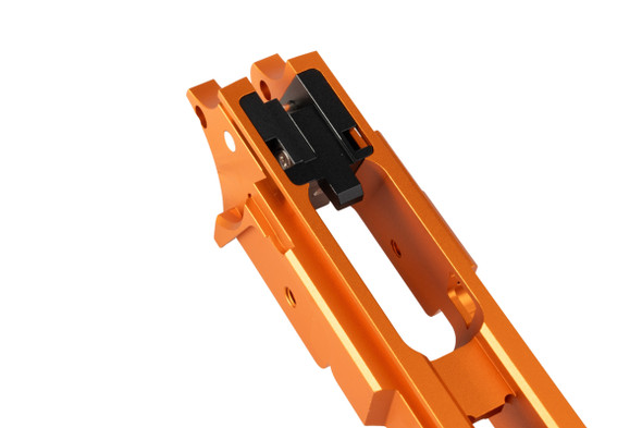 Dr. Black Tokyo Marui Hi Capa 5.1 GBB Frame (Style 05, CNC Aluminum, Orange)