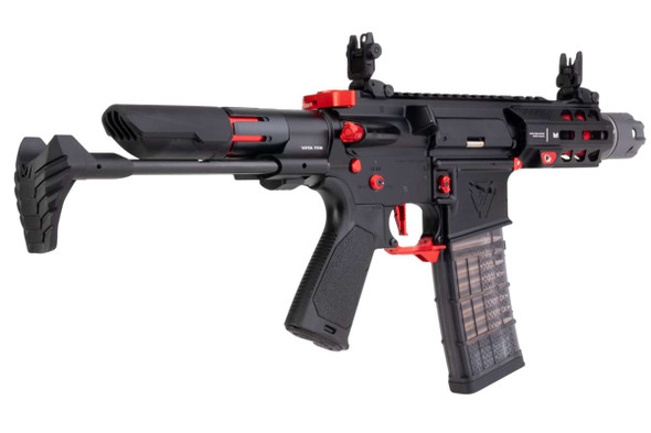 EMG Strike Industries AR Strike Raider Short Barrel GBB M4 Rifle (CYMA CGS System) - 4 inch BK / RD