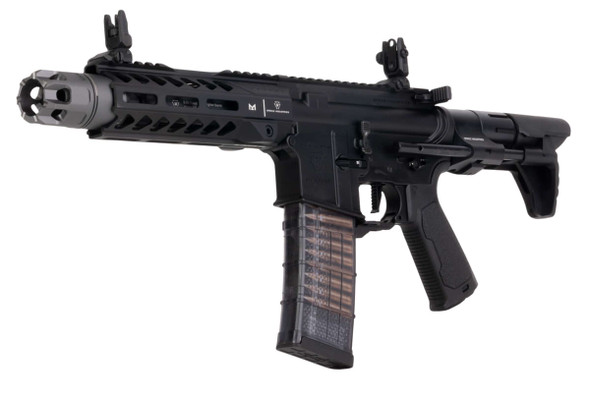 EMG Strike Industries AR Strike Raider PDW GBB Airsoft M4 Rifle (CYMA CGS System) - 7 inch BK